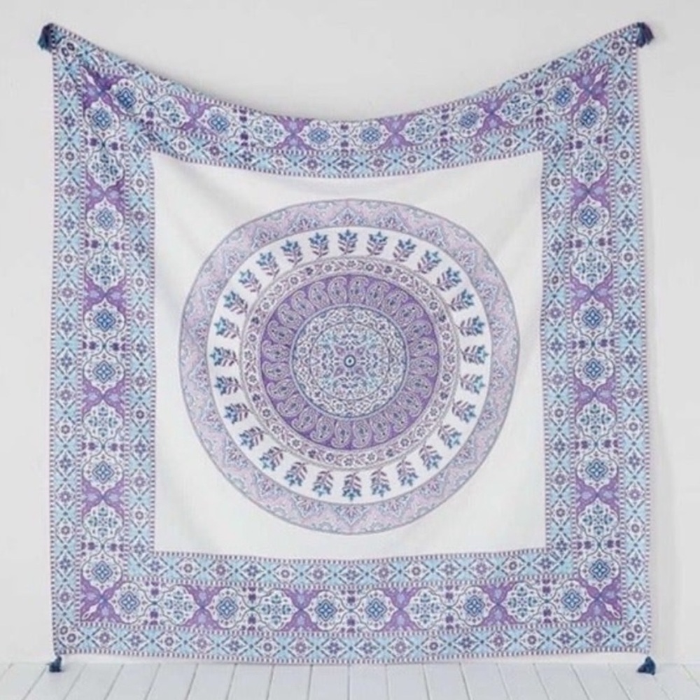 Plum & Bow Large Tapestry Mandala Fabric Wall Hanging Bed Cover Boho Home Decor